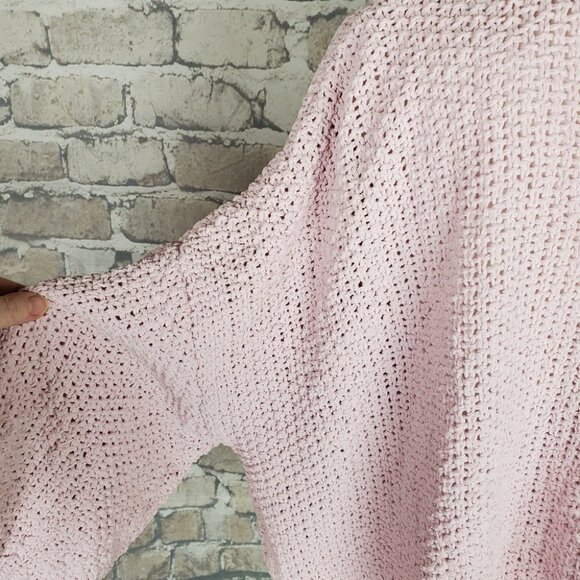 GAP Lavender 90s Shaker Open Boxy Cardigan Drop Shoulder XXL Barbiecore Softgirl - Picture 10 of 13